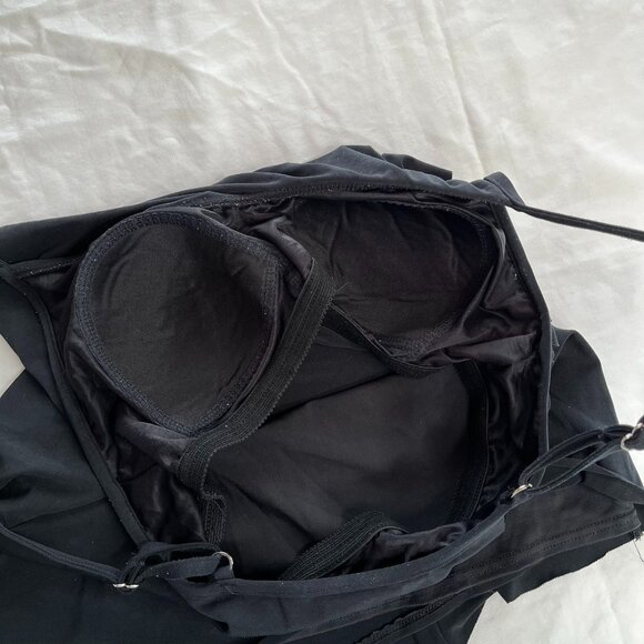 Magicsuit Black Tiered Slimming Tankini Bra Top Swimsuit size 12 - Picture 9 of 12